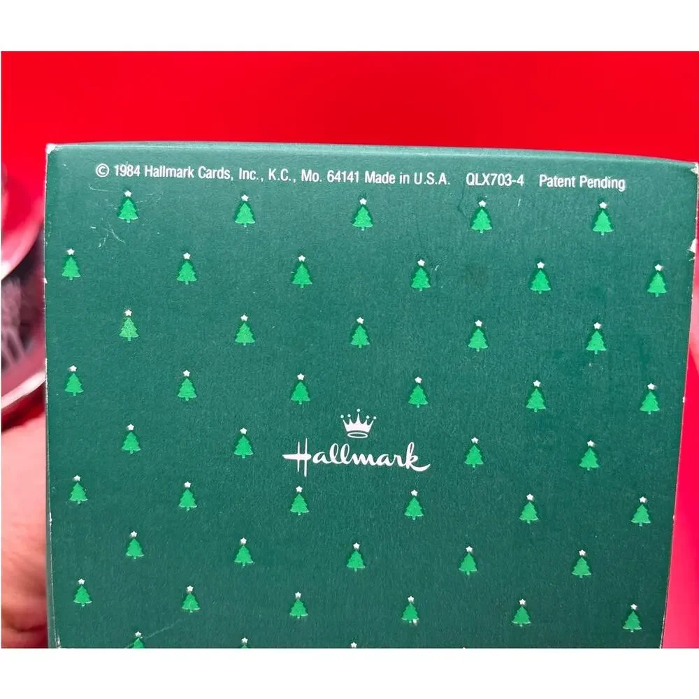 Vintage Christmas Tree Ornament Hallmark Lighted Christmas In The Forest 1980s